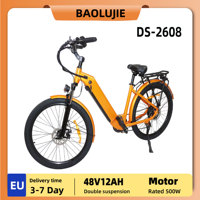 BAOLUJIE DS-2608  Adult Electric Bicycle 500W Men's City E-ebike 48V12AH  26 Inch Women‘ City Tire  Electric Bike