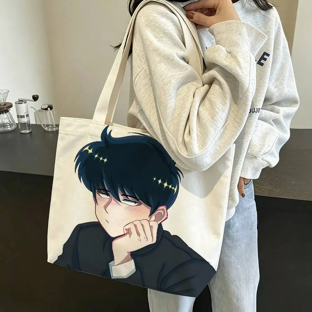G-Go for it N-Nakamura Okuto Large Capacity Cotton Polyester Shoulder Tote Bag with Zipper