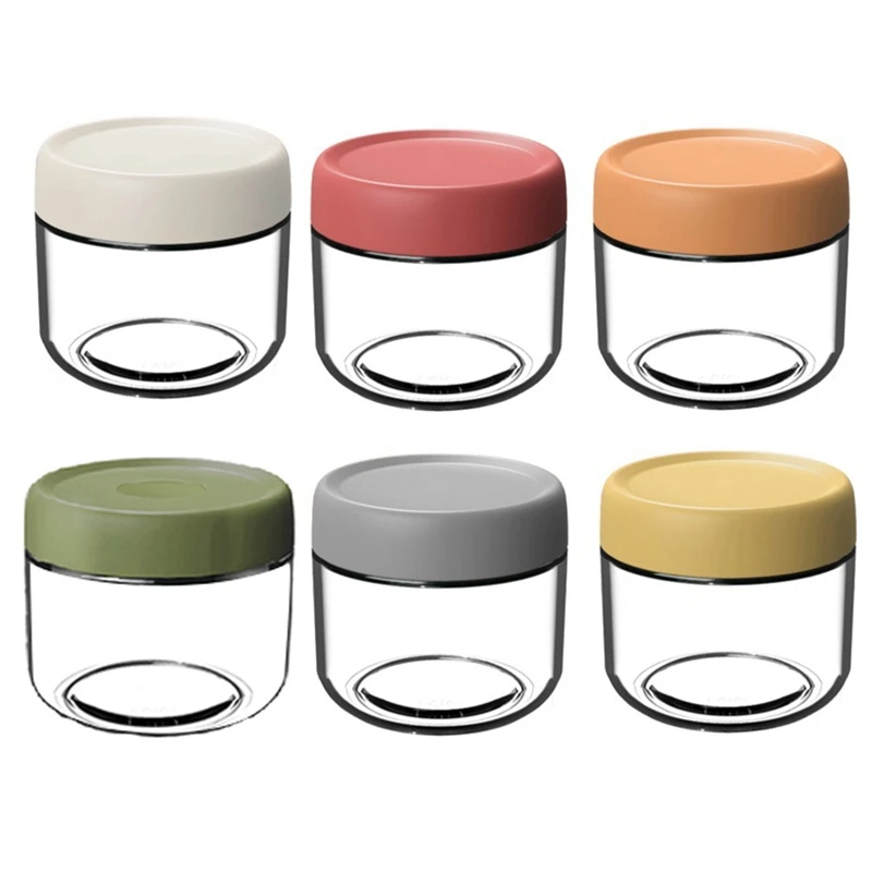 

Стеклянные банки Mason для ночного овса с крышками в ярких цветах, составные фотообои 300 мл, прочные