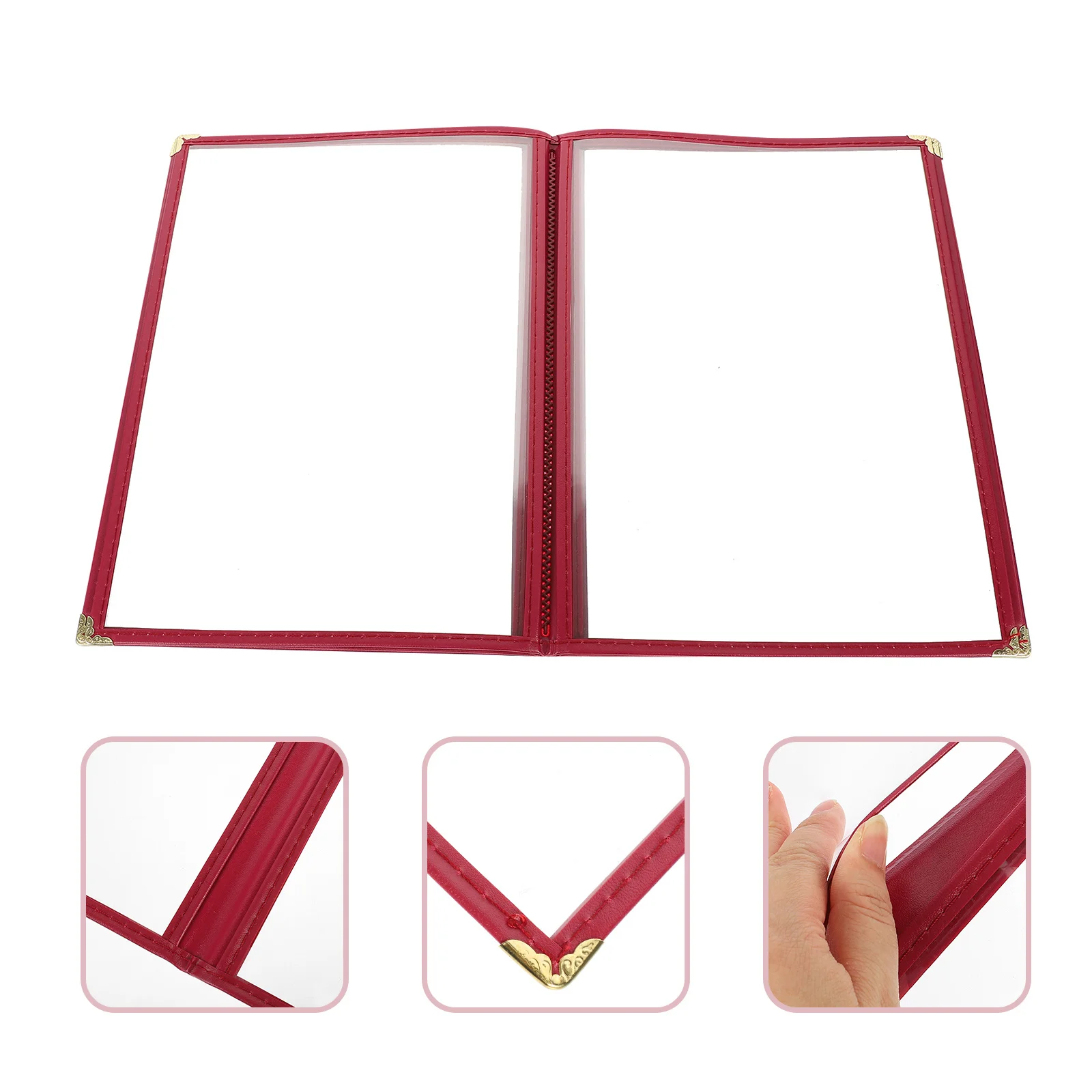 

1pc Pvc Menu Cover For Restaurant Hotel Bar Durable Waterproof Reusable Menu Holder Protector Price List Cover