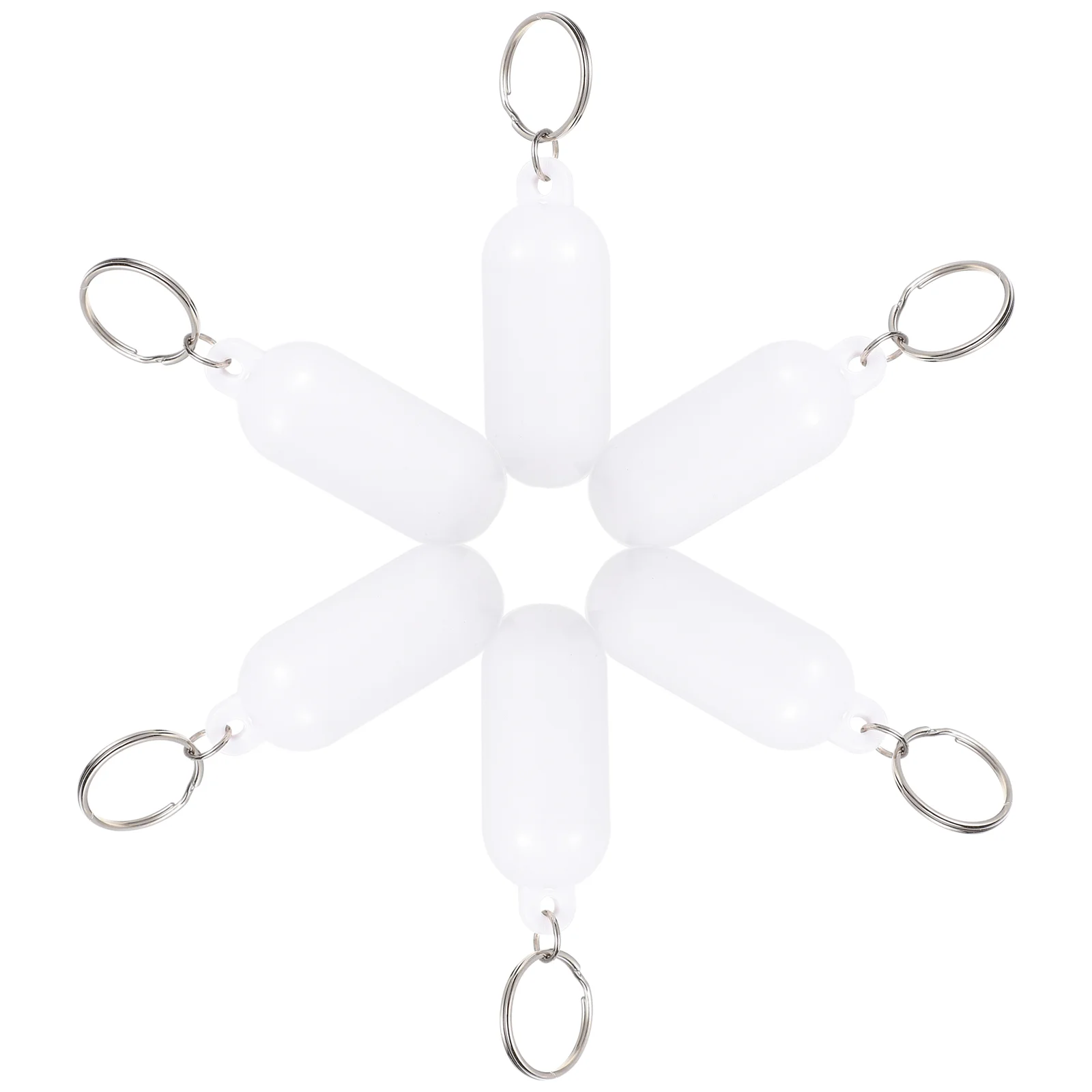 6 Pcs Floating Key Ring Accessories for Delicate Keyring Keychain Boat Keys Bag Pendant Abs Work