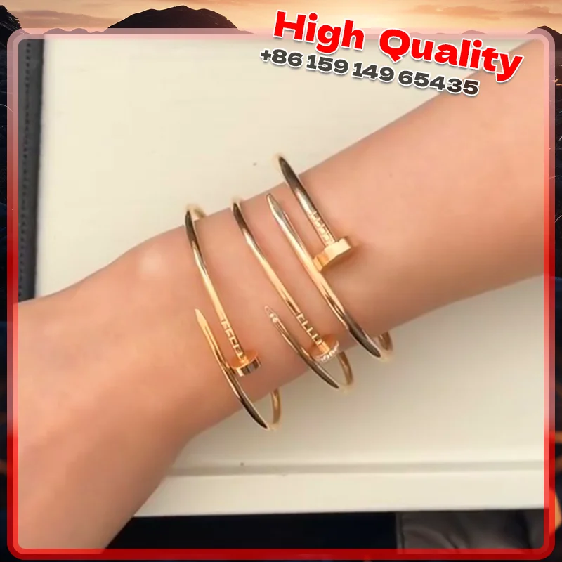 

S925 sterling silver thick nail bracelet, high quality jewelry, diamond embellishment, Valentine's Day holiday gift,