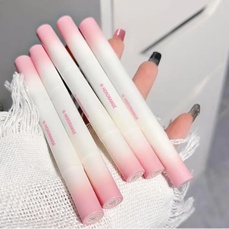 HERORANGE Lip Glaze Flüssige Lippenstift-Creme, Nude Matte Rose Red Pigment, wasserfest, langlebig, Farbstoff, Wangen-Lippentönungspaste