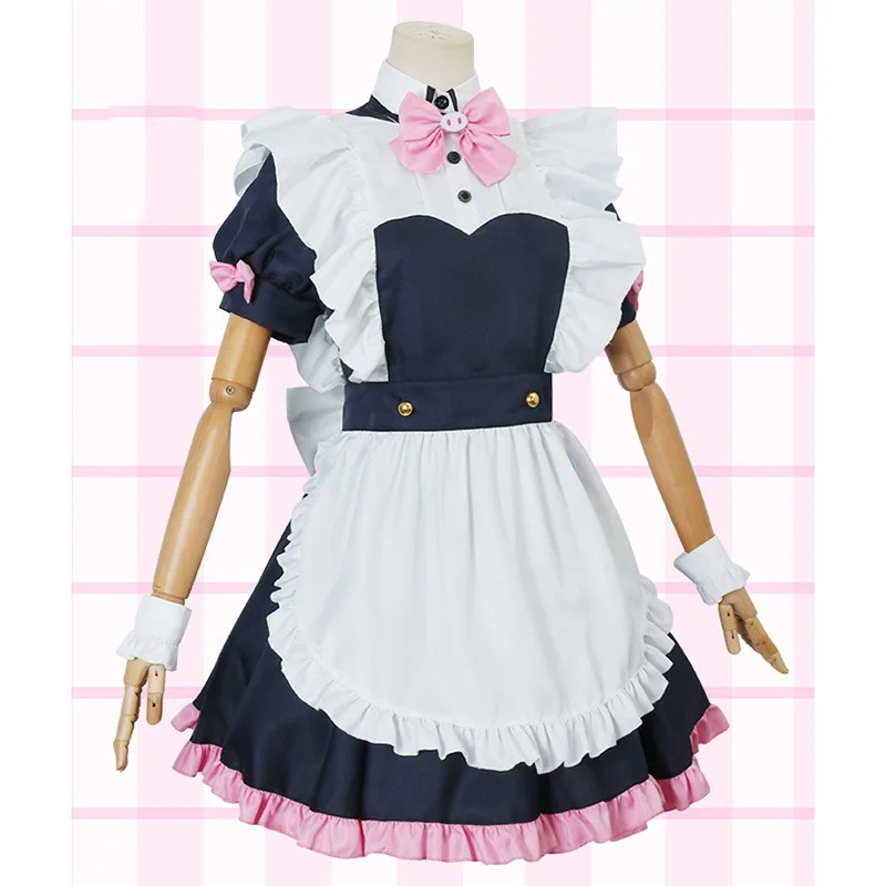 Anime Cosplay Wahira Nagomi Maid Women Costume