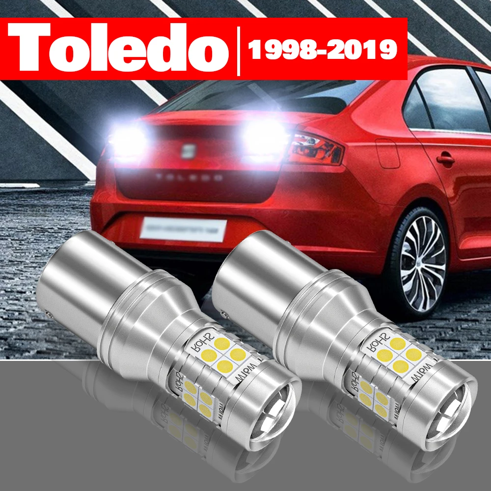 Для Seat Toledo MK2 1M MK3 5P MK4 KG 1999-2012 2 шт. светодиодный фонарь заднего хода, аксессуары 2005 2006 2007 2008 2009 2010 2011