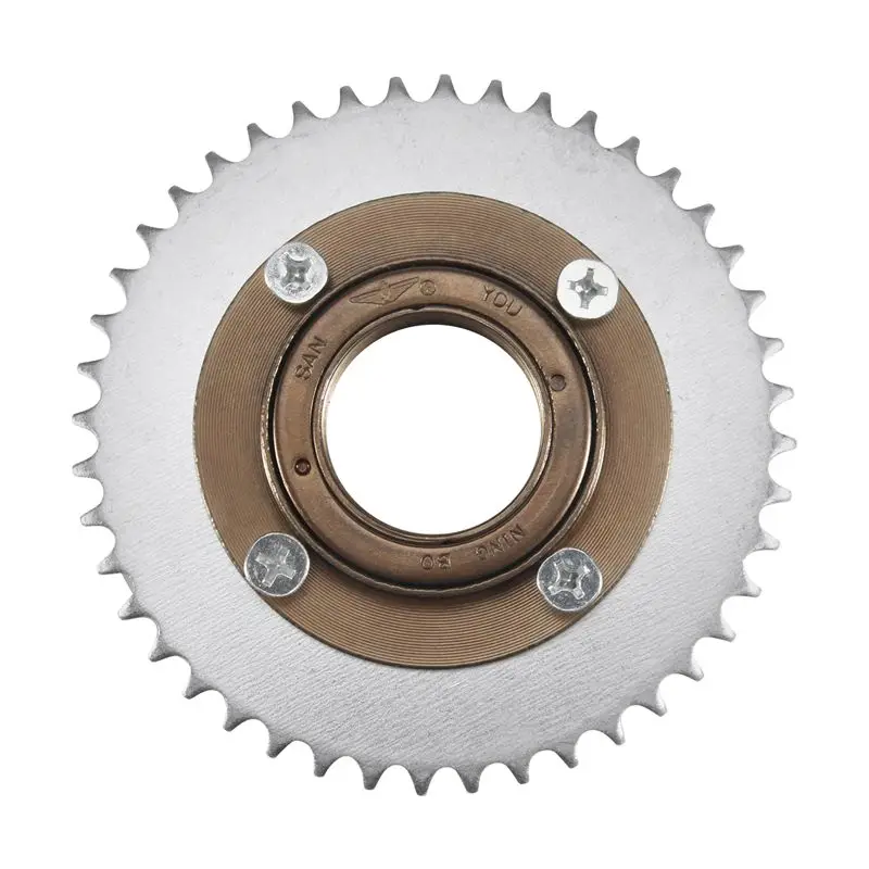 【 Store!!】 78Mm OD 4 Hole Toothless Flywheel + T8F 44T 54Mm Rear Chain Sprocket Fits For 43Cc 49Cc Mini Pocket Gas Scooter A