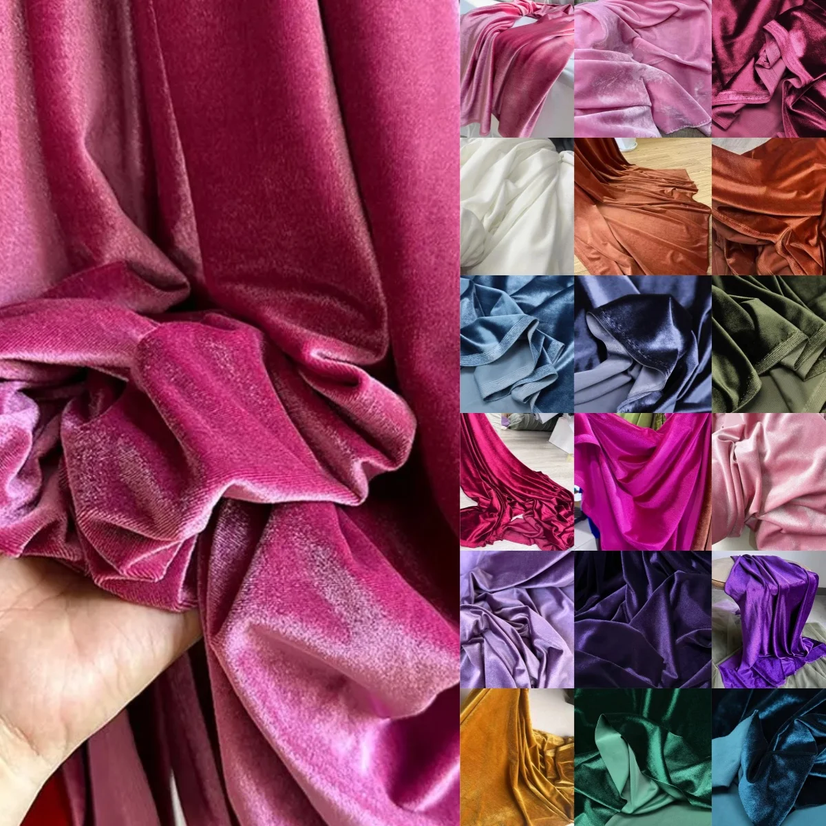 

Винно-красный бархатный дизайн ткани, рождественское украшение, украшение для свадебной вечеринки, ткань для штор, швейные материалы для женской юбки своими руками