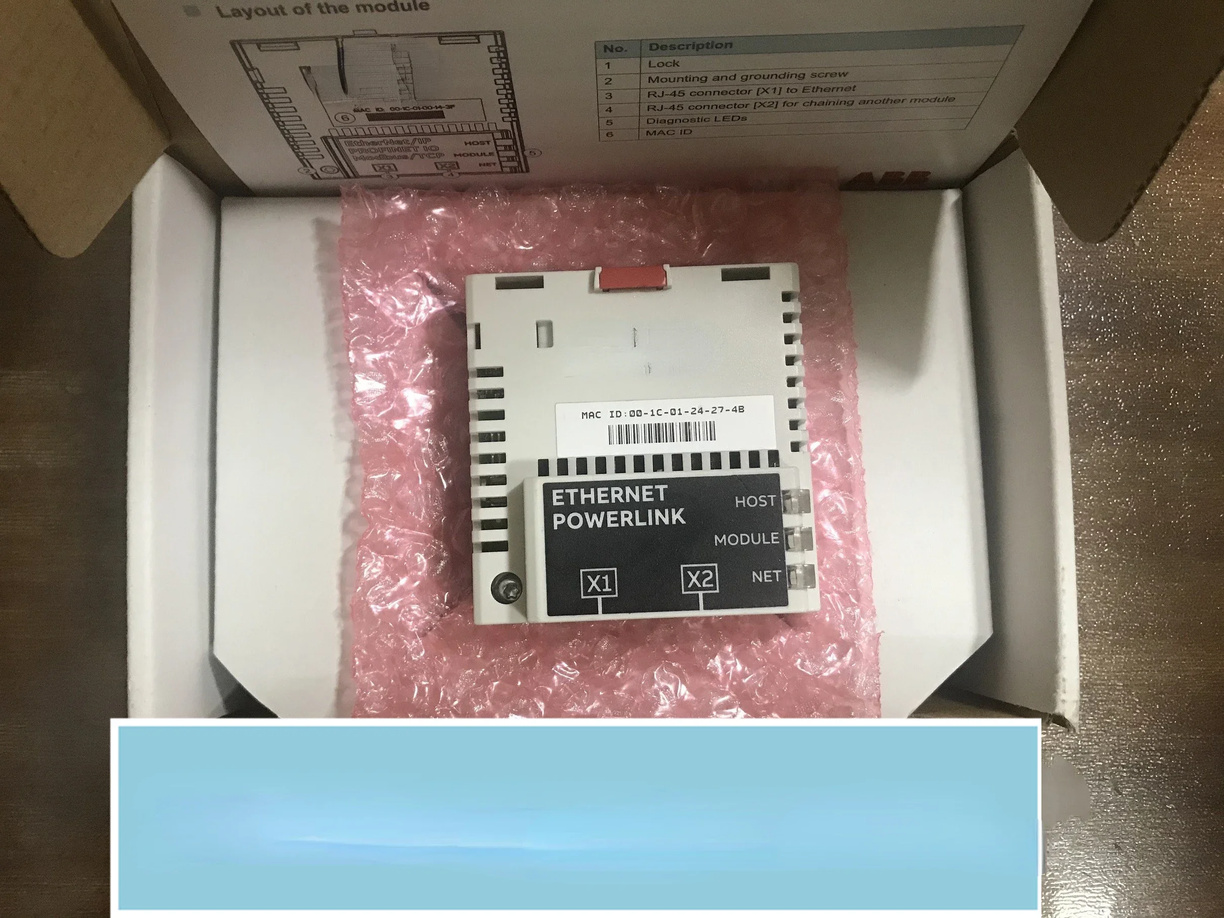 ABB ACS355 Inverter Ethernet PowerLink Adapter Module FEPL-02