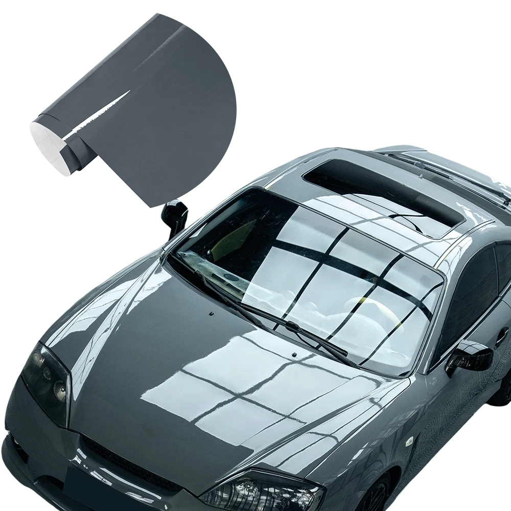 

Глянцевая ярко-серая автомобильная пленка, клейкая пленка, рулонная наклейка, воздушный пузырь, без автомобиля, виниловая наклейка, отделка кузова, авто, сделай сам, декор, аксессуары