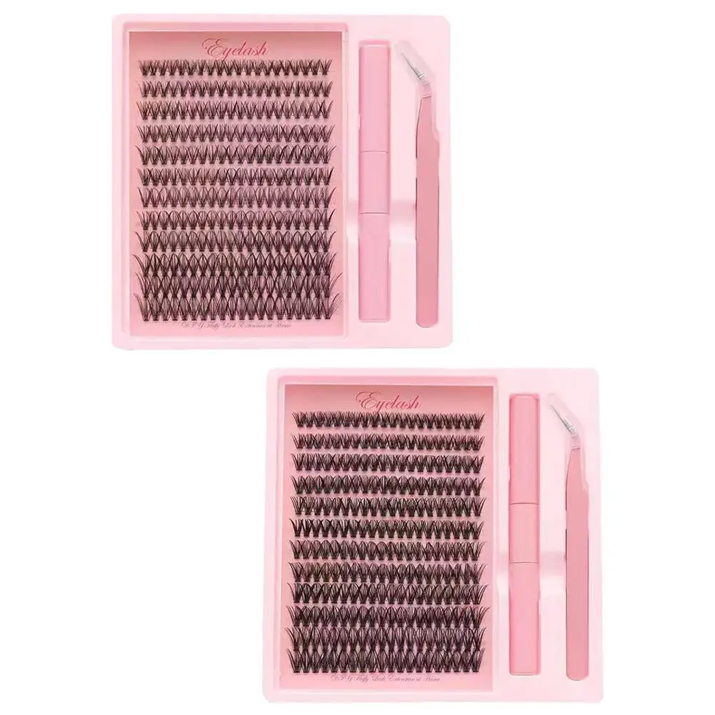 1セットまつげエクステンションキットまつげとシールリムーバーまつげクラスターメイクアップツールまつげ接着用接着剤