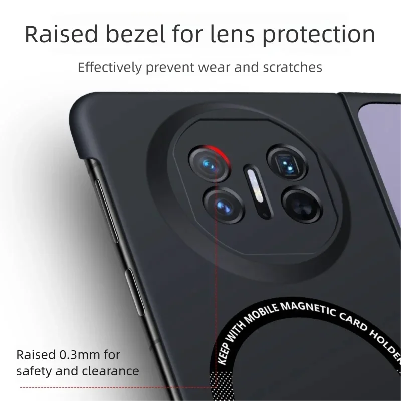 Simple Fashion Phone Cases for Huawei Mate X5 X3 5G High Quality Lightweight Magnetic Borderless Hard Foldable Screen Back Cover view 5