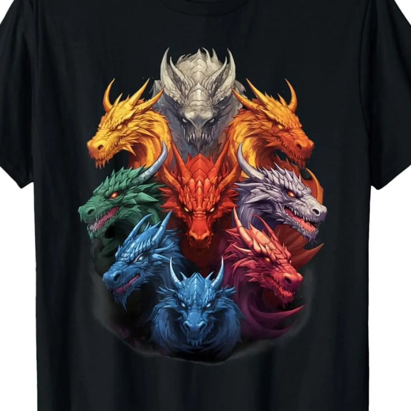حار 3D الطباعة عارضة أنشطة الشارع الرجال النساء الكبار الأطفال الصيف تي شيرت البوليستر المراهقين التنين الرسم الخيال التنين #1