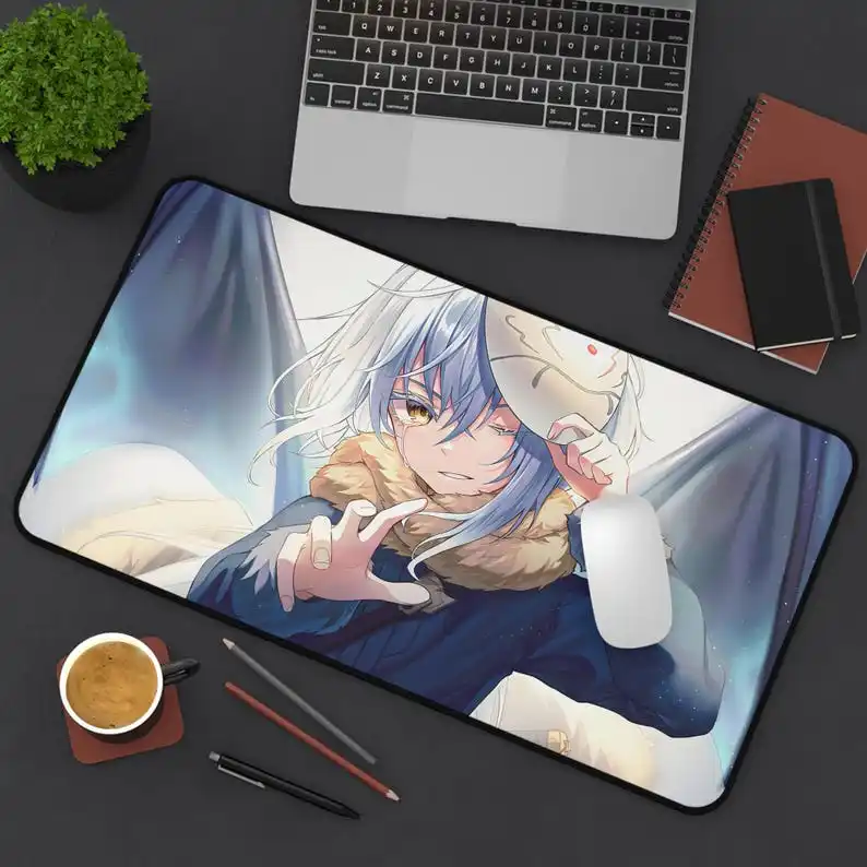 سجادة مكتب ريمورو تيمبيست | لوحة ماوس أنيمي سلايم | لوحة ماوس ألعاب كبيرة للمكتب من أوتاكو | هدية 2026 لمحبي الرسوم المتحركة والاعبين | المسيح #2