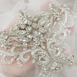 Sparkling Rhinestone Flowers Coats Waistbands, Shoulders, Wedding Dress, DIY Accessories