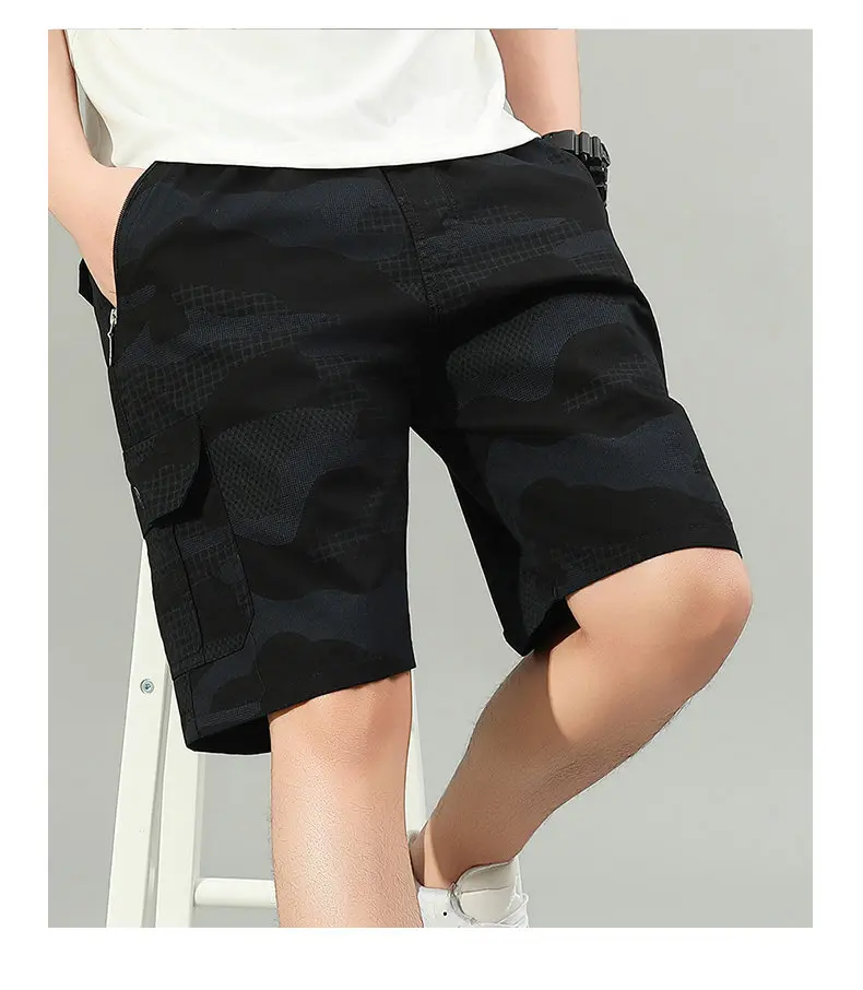 2026 Herren Cargo-Shorts Wander- und Laufshorts Leichtgewichtige Sommer-Camo-Shorts mit Taschen – Detail 2