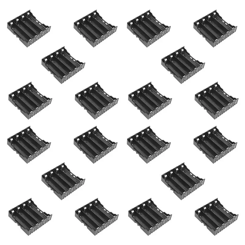 ABZZ-20Pcs Li- DIY Battery Plastic Case Holder For 4X3.7V 18650 Battery
