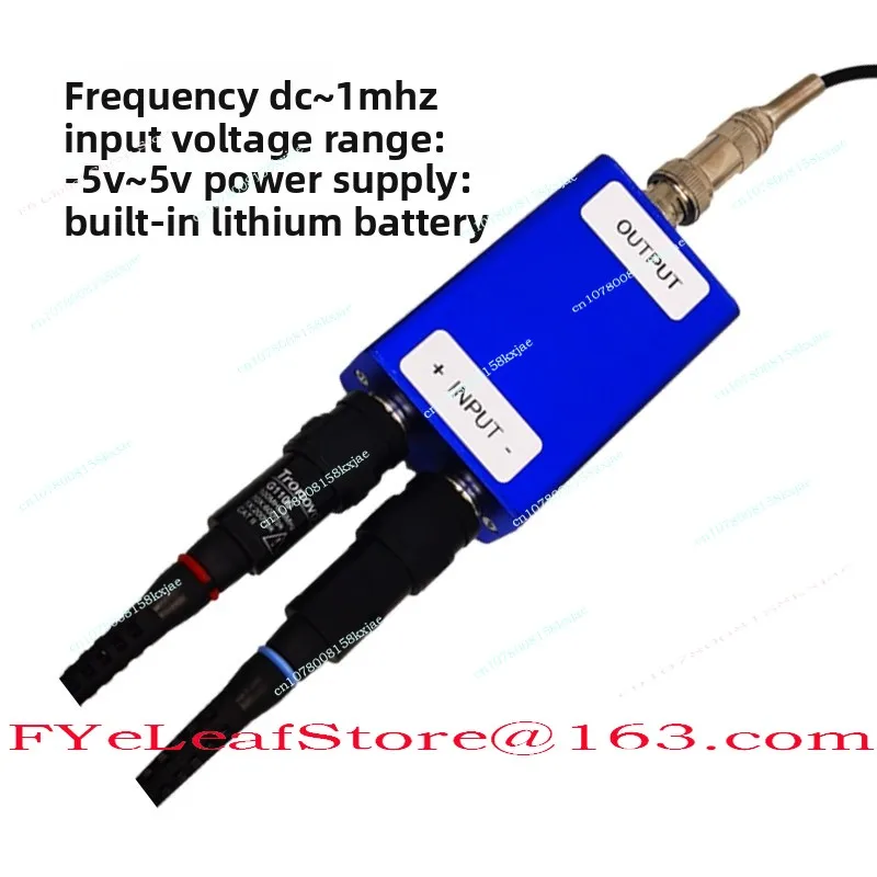 T100 Differential Oscilloscope Probe – 1X/10X/100X Gain, 10MHz Bandwidth, Amplify Weak Signals