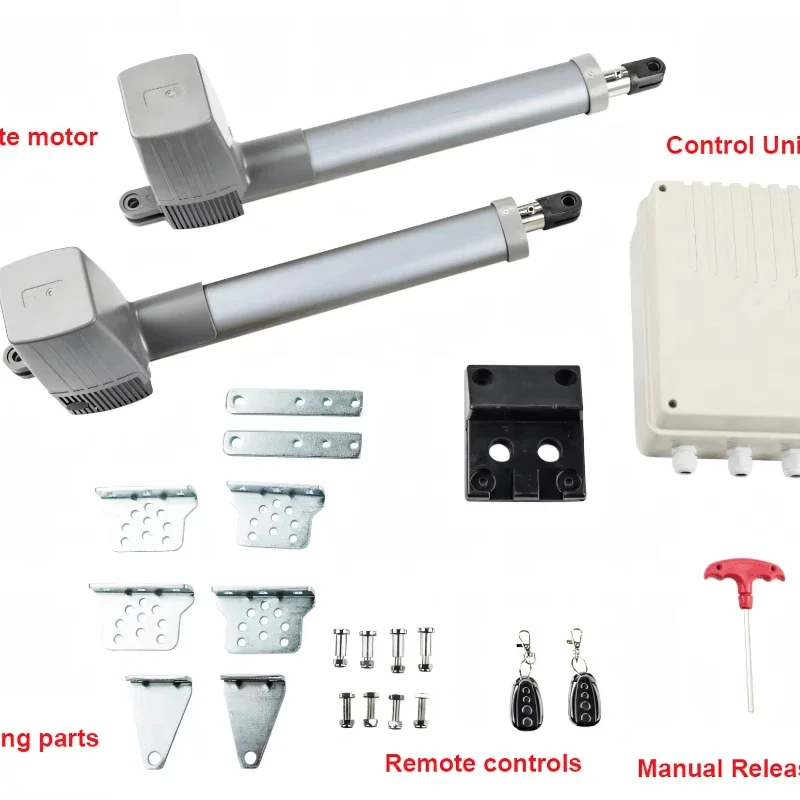 

Lock-master SM200DC 200 кг 300 кг Автоматический комплект для открывания двойных распашных ворот с пультом дистанционного управления для распашных ворот