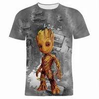2023 Guardians of the Galaxy Groot Tshirt Kids Cartoon Anime 3D Fashion Oversized T Shirt Tees Tops Clothing Anime Clothes