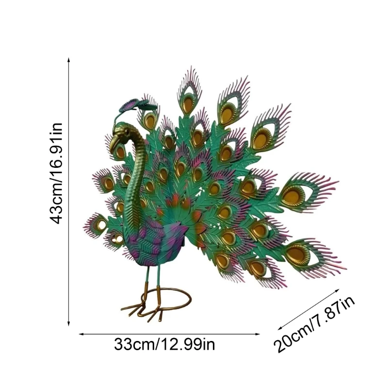 Статуя павлинов, садовые декоры, металлические павлины, дворовые украшения, уличные павлины
