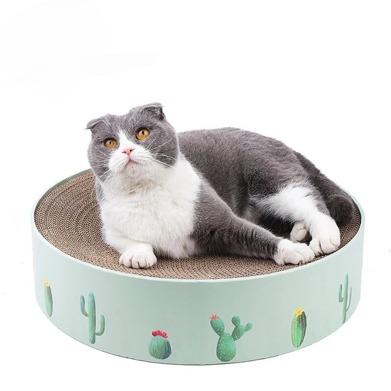Cat scratching board nest Round cat scratching basin Corrugated paper basin Corrugated cat nest