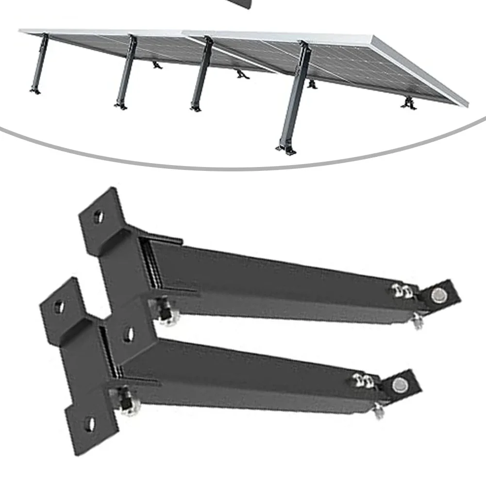 2PCS Adjustable Aluminium Solar Bracket Set For Flat Roofs Adjustable Individually 390 To 693 Mm  Balcony Power Station Bracket