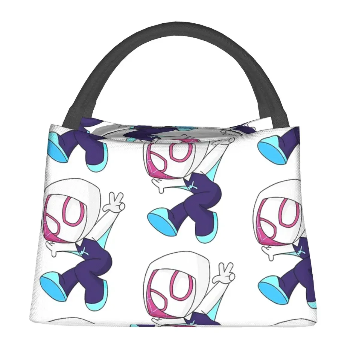 Ghost Girl Lunch Bags Insulated Bento Box Waterproof Lunch Tote Picnic Bags Cooler Thermal Bag for Woman Kids School