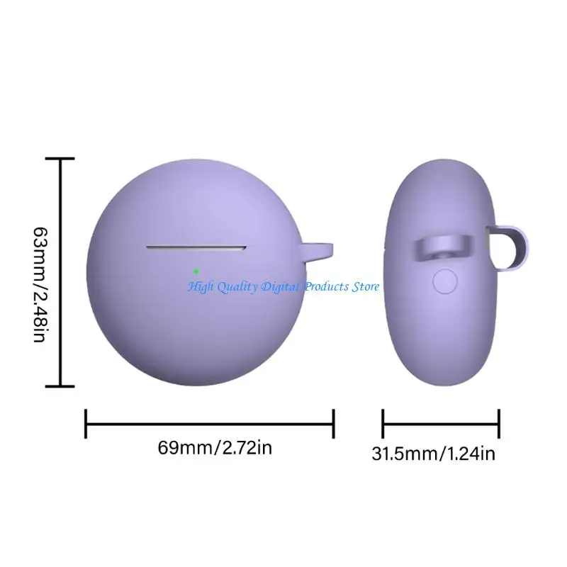 U2JE 안티 스크래치 이어 버드 보호 커버 프리 버드를위한 유연한 실리콘 케이스 7i