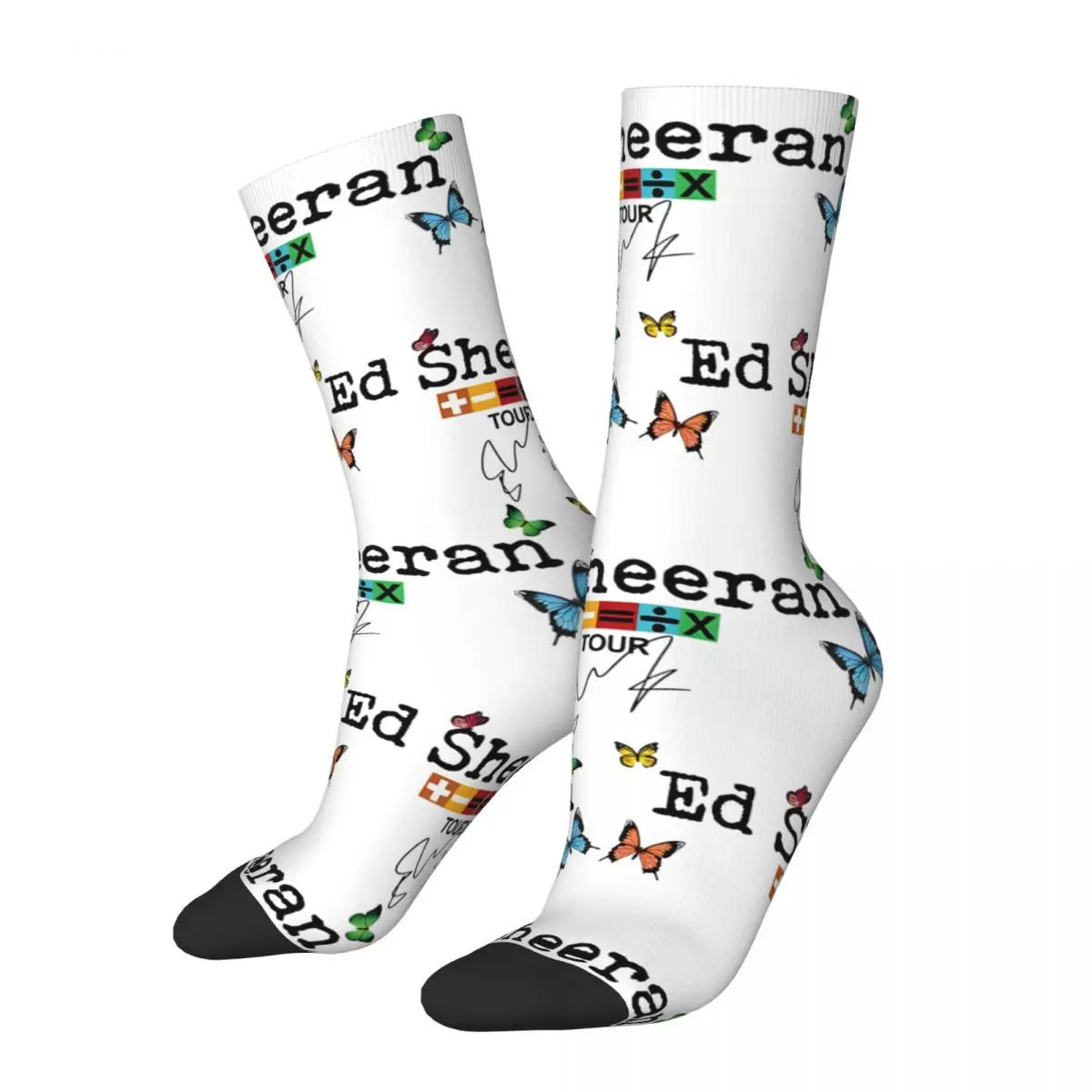 

Lover Math Lyrics Ed Sheeran Fan Tour 2 Stockings Men Socks Warm Soft Gothic Socks Spring Outdoor Sports Non-Slip Design Socks