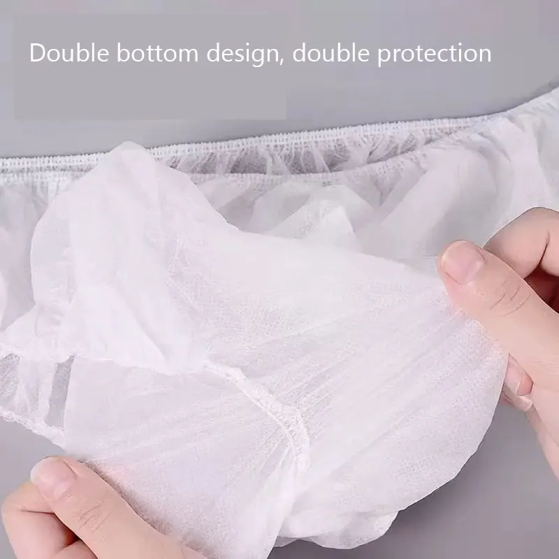 30Pcs Travel Portable Disposable Non Woven Briefs Unisex Hotel Spa Wash-Free Panties Menstruation Underwear Emergency Underpants