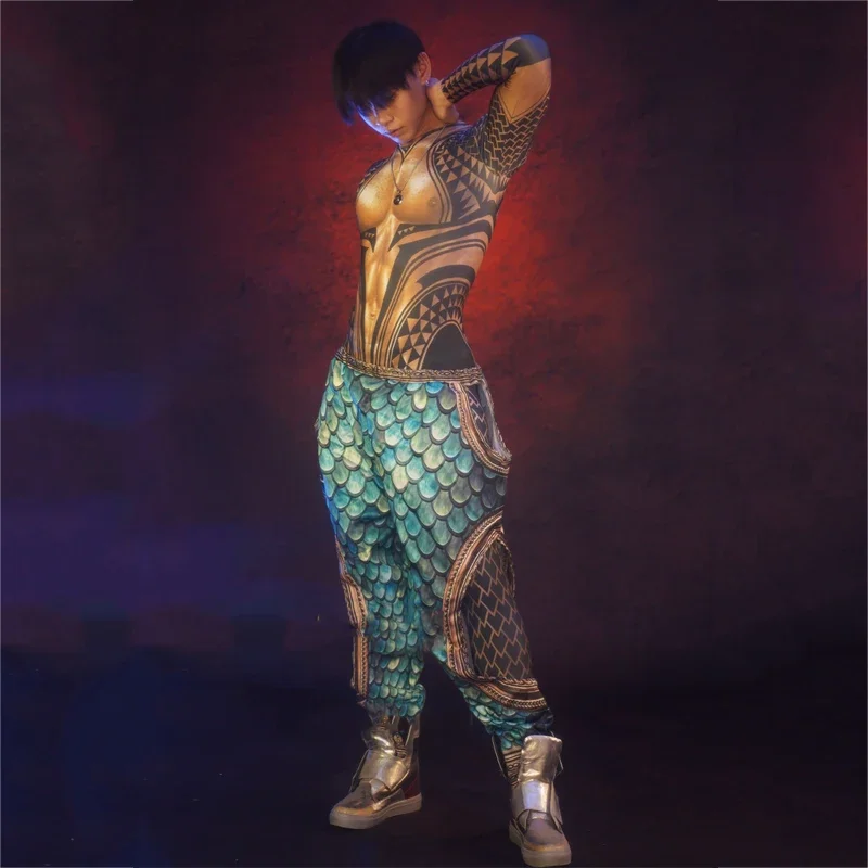 

Костюм Гого на Хэллоуин, мужской искусственный открытый костюм для мышц живота, мужской комбинезон, одежда для танцев на пилоне, наряд для рейва, одежда для сценической танцовщицы XS3015