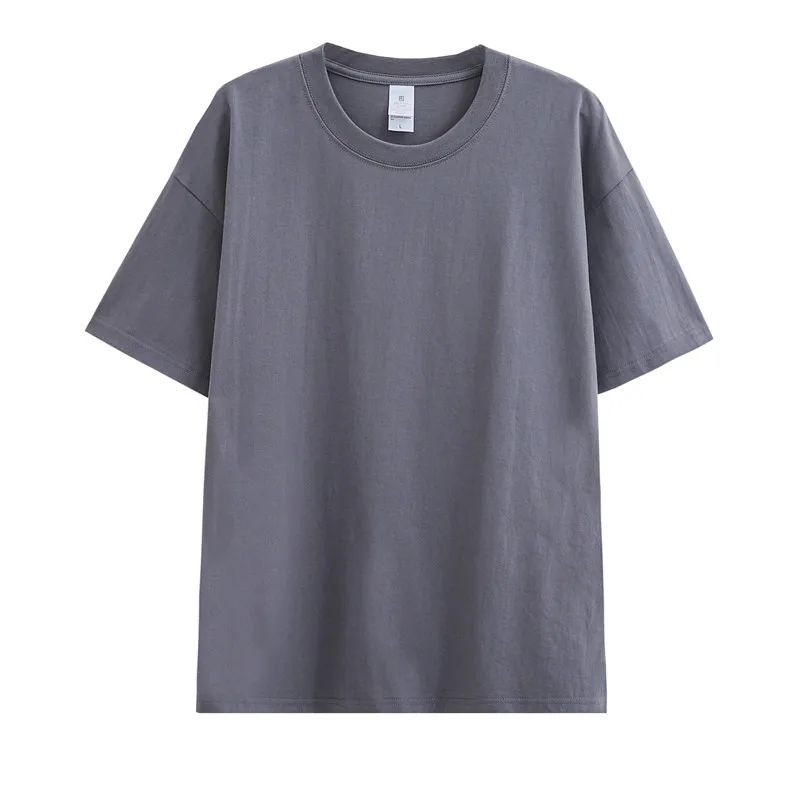 Solid Color T-shirt 2024 New Short Sleeve Men's/Women's run golf tennis sport Heavy Pound Cotton golf Crewneck Loose Top 골프웨어