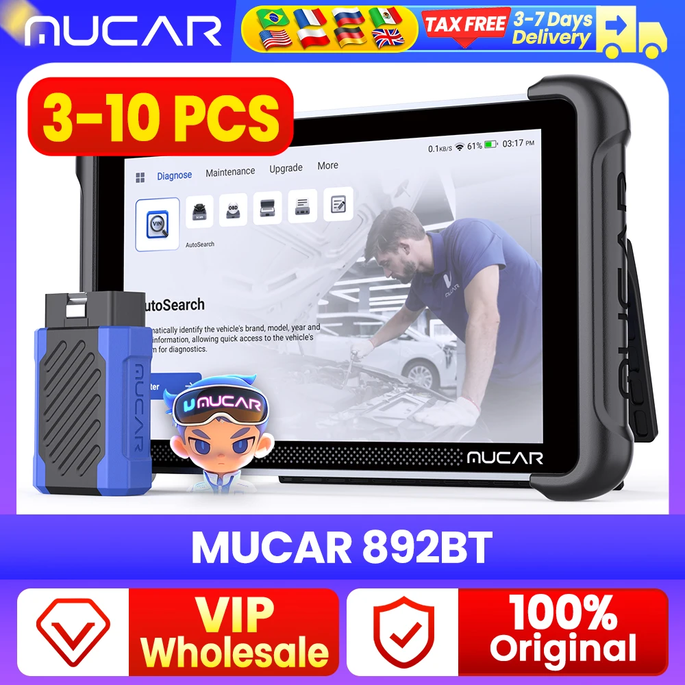 3-20 PCS THNKCAR THINKSCAN 689BT MUCAR 892BT Automotive Tools Professional Bidirectional ECU Coding CANFD DOIP Obd2 Scanner
