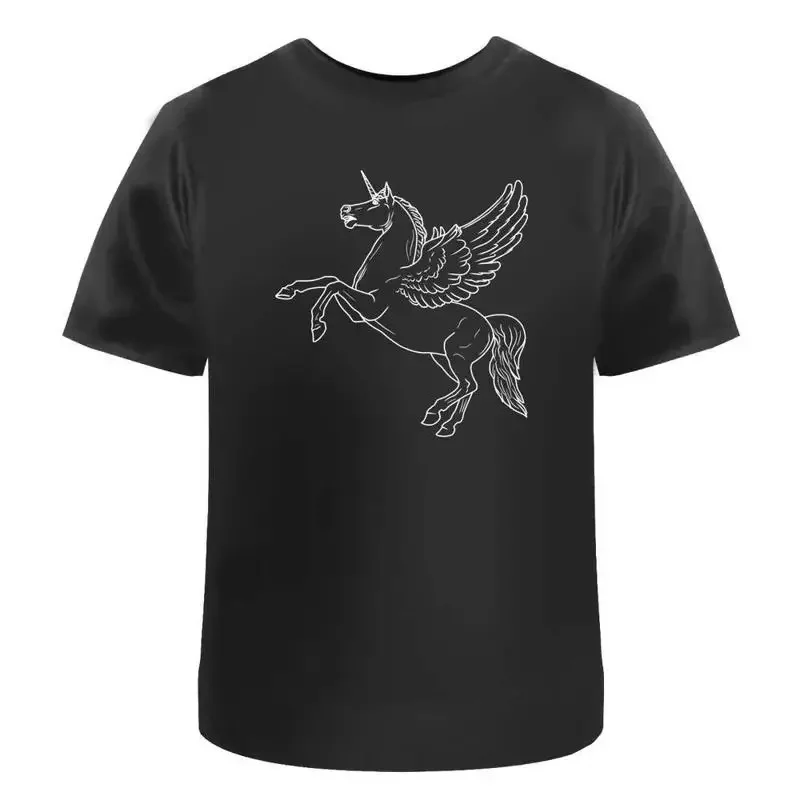 Winged Unicorn' Cotton T Shirt Ta037578