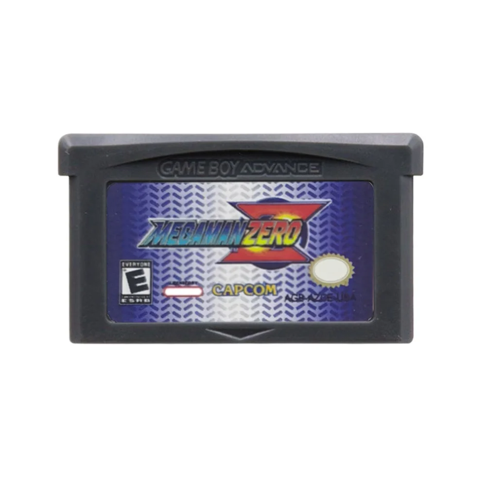 Mega MaN GBA – cartouche de jeux 32 bits, carte de Console de jeu vidéo Zero 1-4 rouge soleil bleu lune pour GBA SP