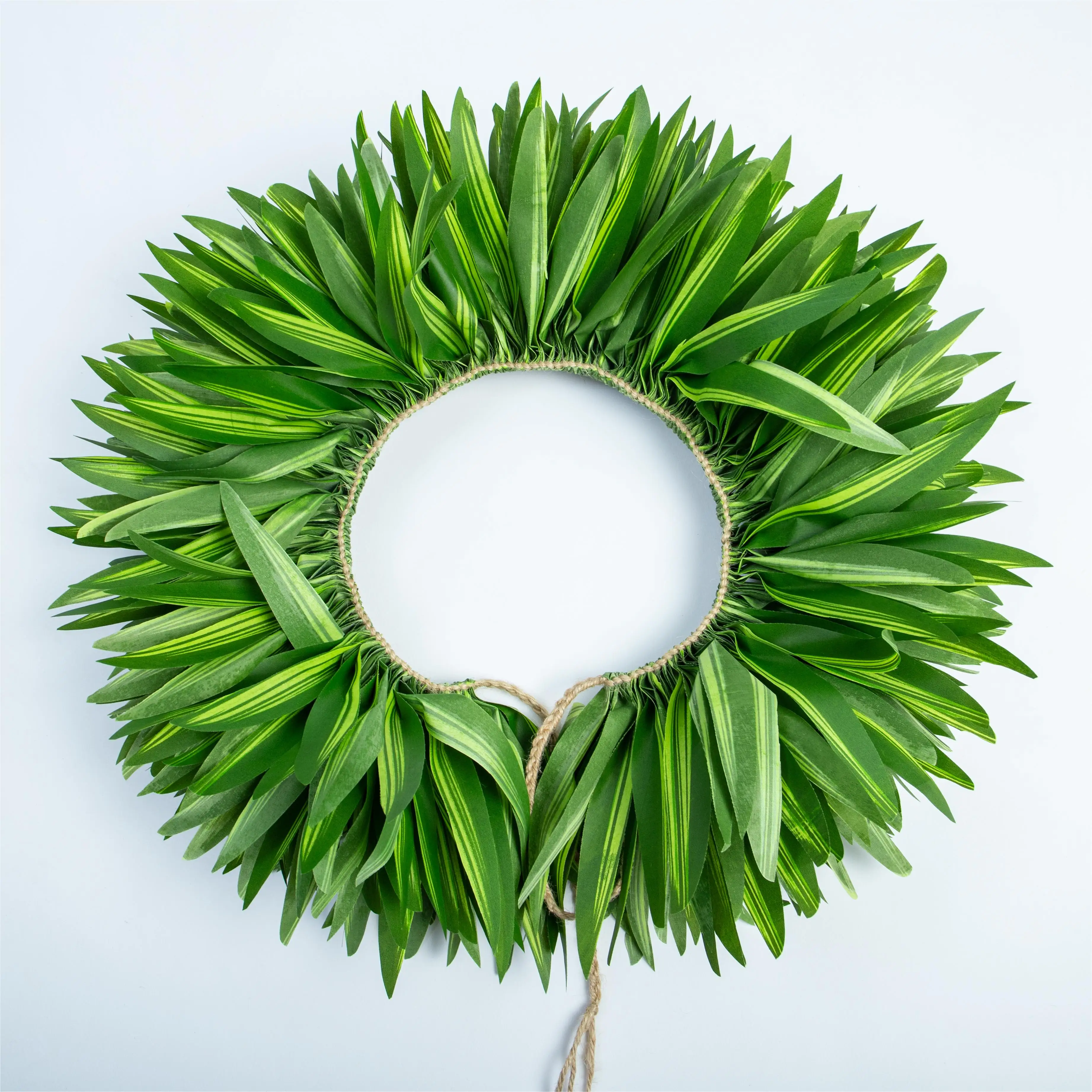 نسيج الحرير الاصطناعي المصنوع يدويا Ti يترك قصيرة لي هاواي البرازيلي يترك الأرداف حزام الرقص حفلة هولا فتاة هاكو الاستوائية