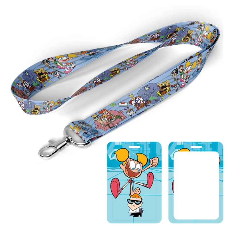 A1598 Cartoon laboratory Lanyards Cute Neck Strap Straps Ribbons Phone Buttons ID Card Holder Lanyard Buttons DIY Hanging Rope