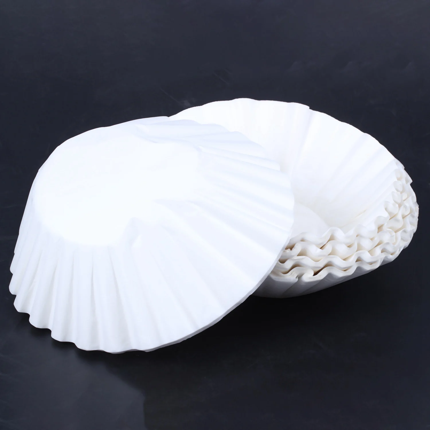 500Pcs 25Cm Sheets American Commercial Coffee Filter Paper Basket Coffee Filters Coffee Ware Coffee Filters (White)