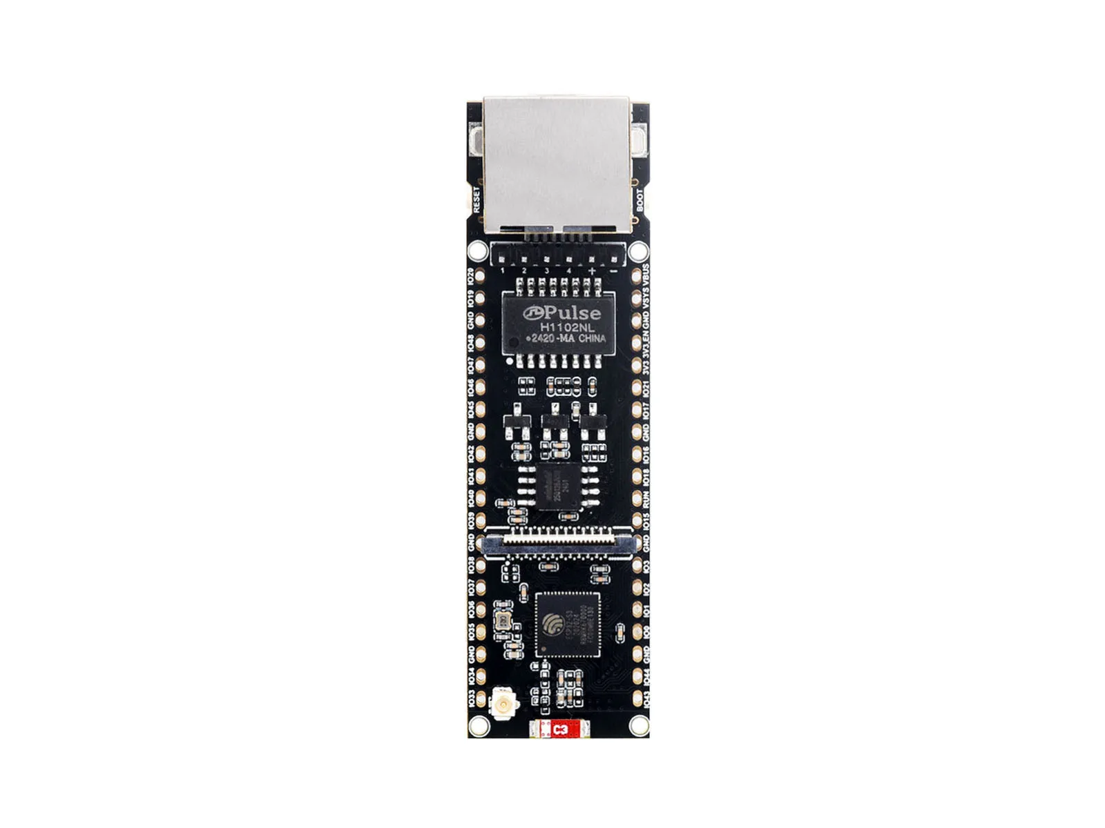 Waveshare ESP32-S3 ETH Development Board,10/100Mbps RJ45 Ethernet port, 240MHz Dual Core, Optional for PoE Module/ Camera Module