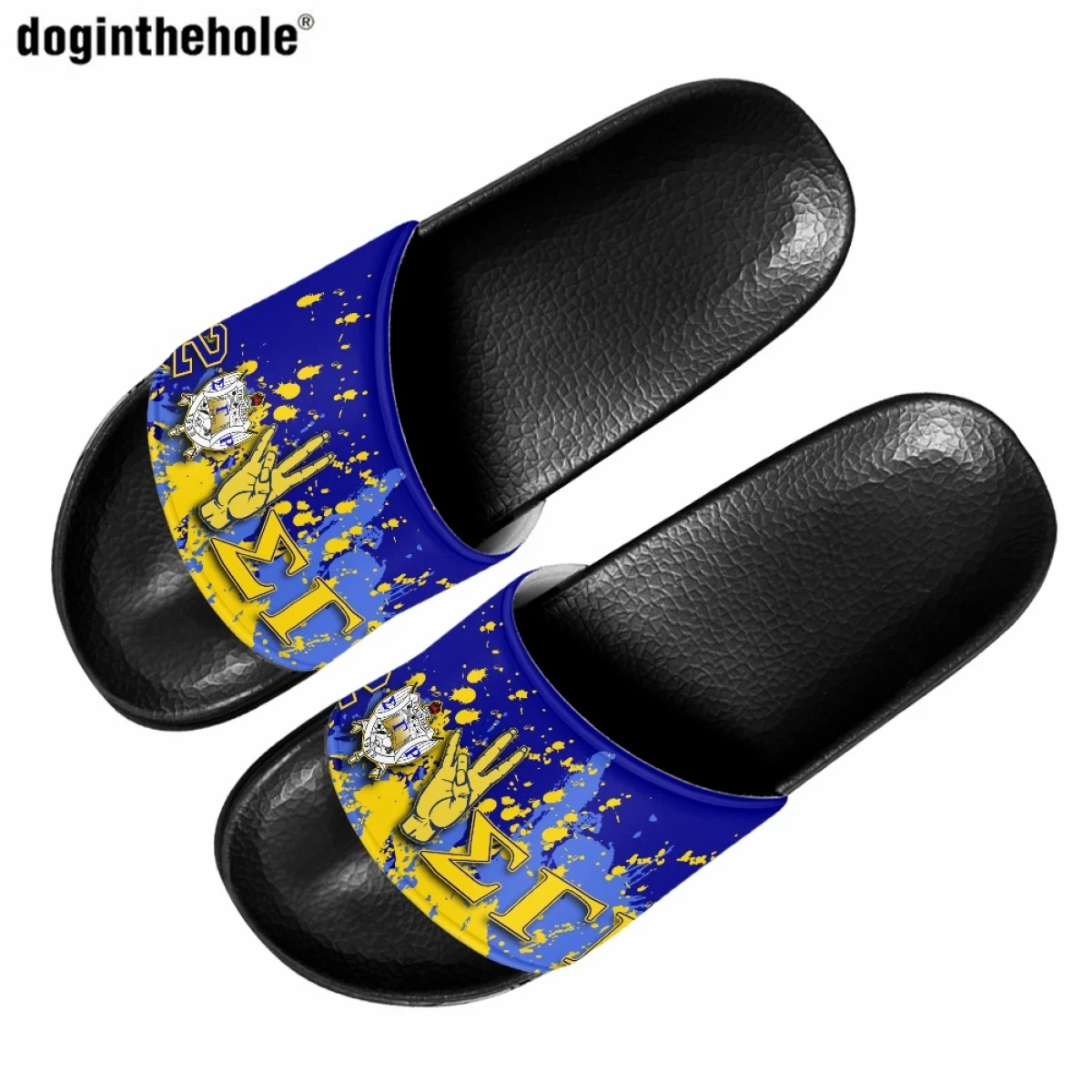 

Летние Нескользящие тапочки Doginthehole для женщин Sigma Gamma Rho Sorority EVA светильник Слипоны мужские пляжные болотные сандалии