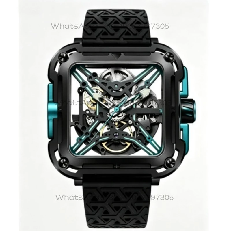 Mechanical watch double-sided hollow watch, men's watch light luxury gift