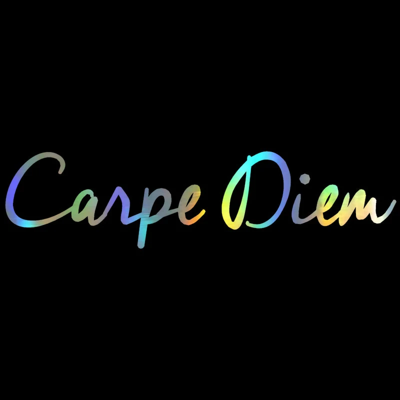 

Fashion Text CARPE DIEM Car Sticker Waterproof Funny Vinyl Car Styling Decal Motorcycle Car Body Bumper Decorative
