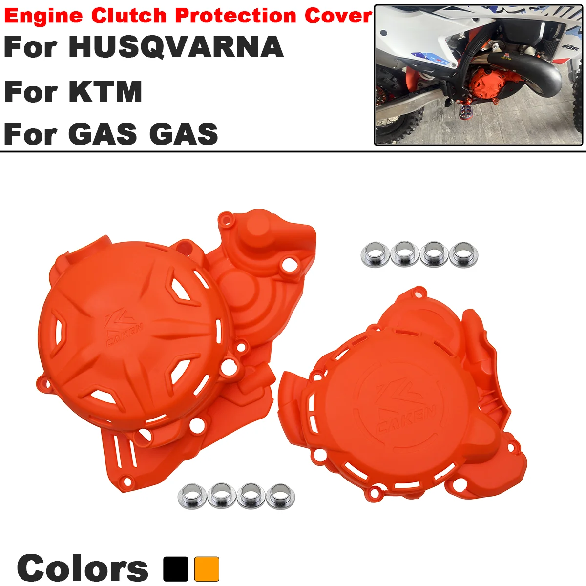 

2023-2024 Motorcycle Engine Ignition Clutch Cover Protector Guard For HUSQVARNA TE FC TX FX FS For GAS GAS EX EC MC 250 300 350