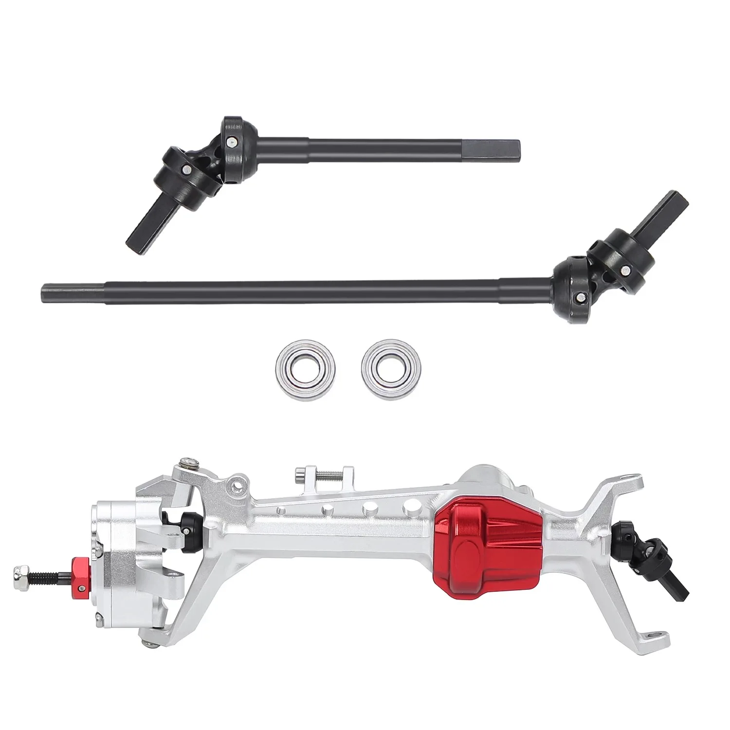 

Стальной передний вал постоянной скорости, 3-сегментный приводной вал CVD для 1/10 RC гусеничного автомобиля SCX10 III, детали для обновления портальной оси