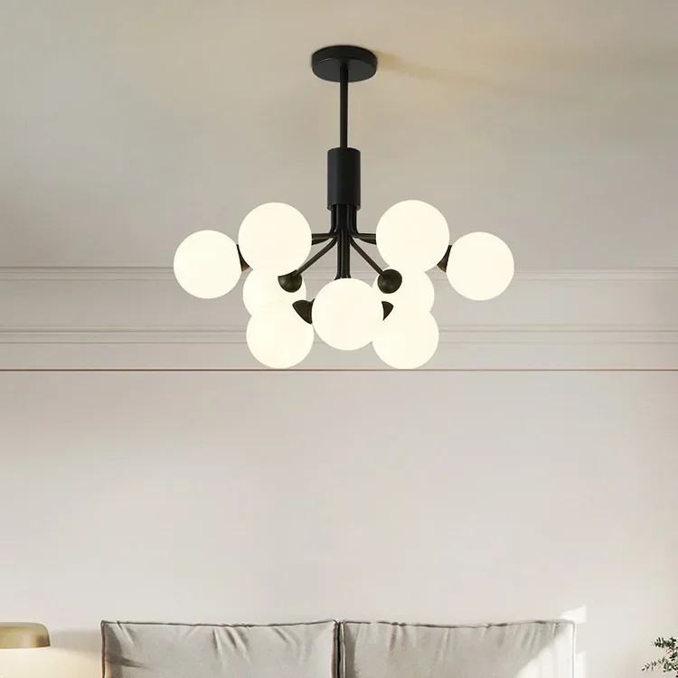 

GHEUVNJ Nordic style living room lighting fixtures modern, simple and atmospheric bedroom lighting ceiling lights