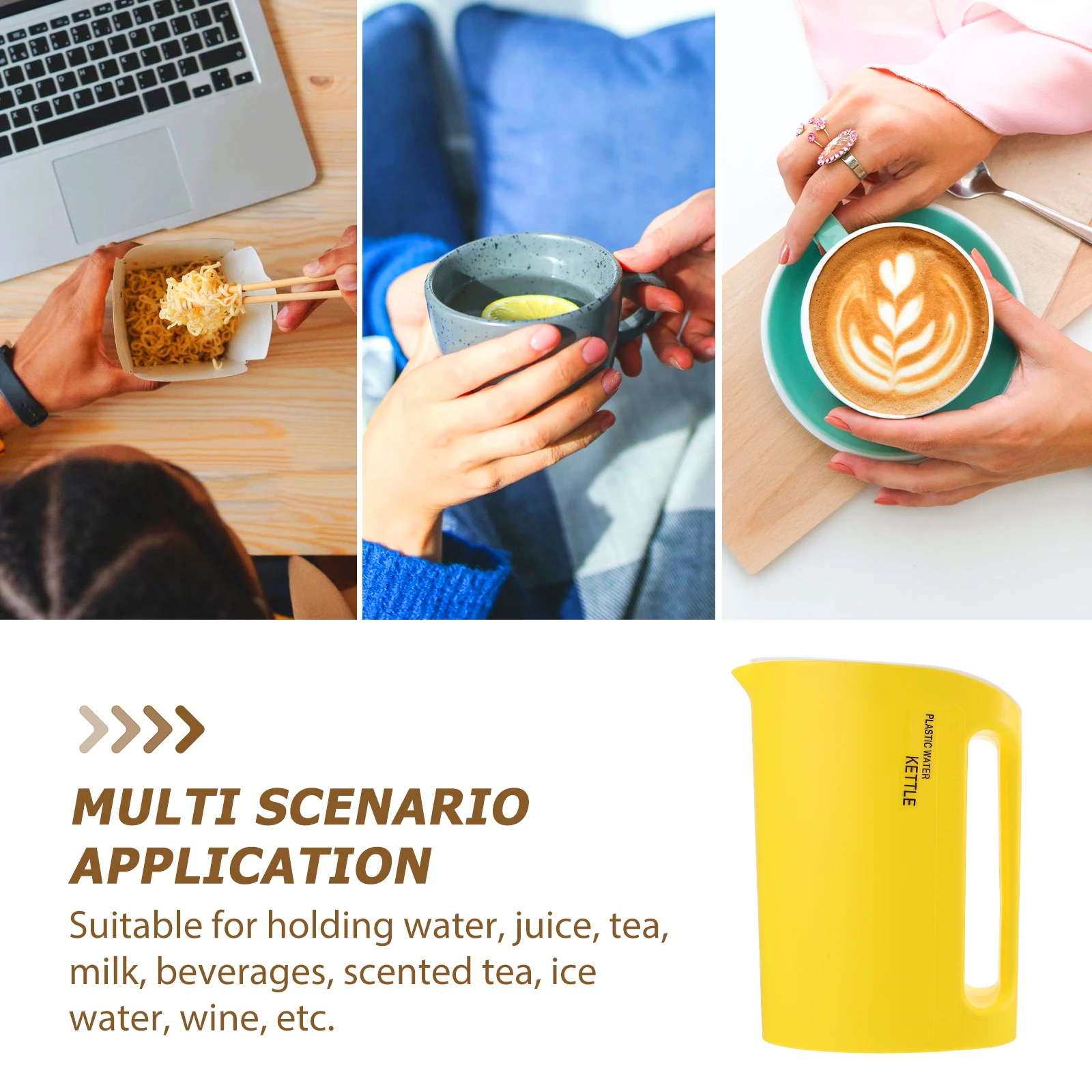 

Cold Water Pitcher Large Scaled Plastic Water Container Thickened Summer Beverage Holder For Home Kitchen Cool Juice