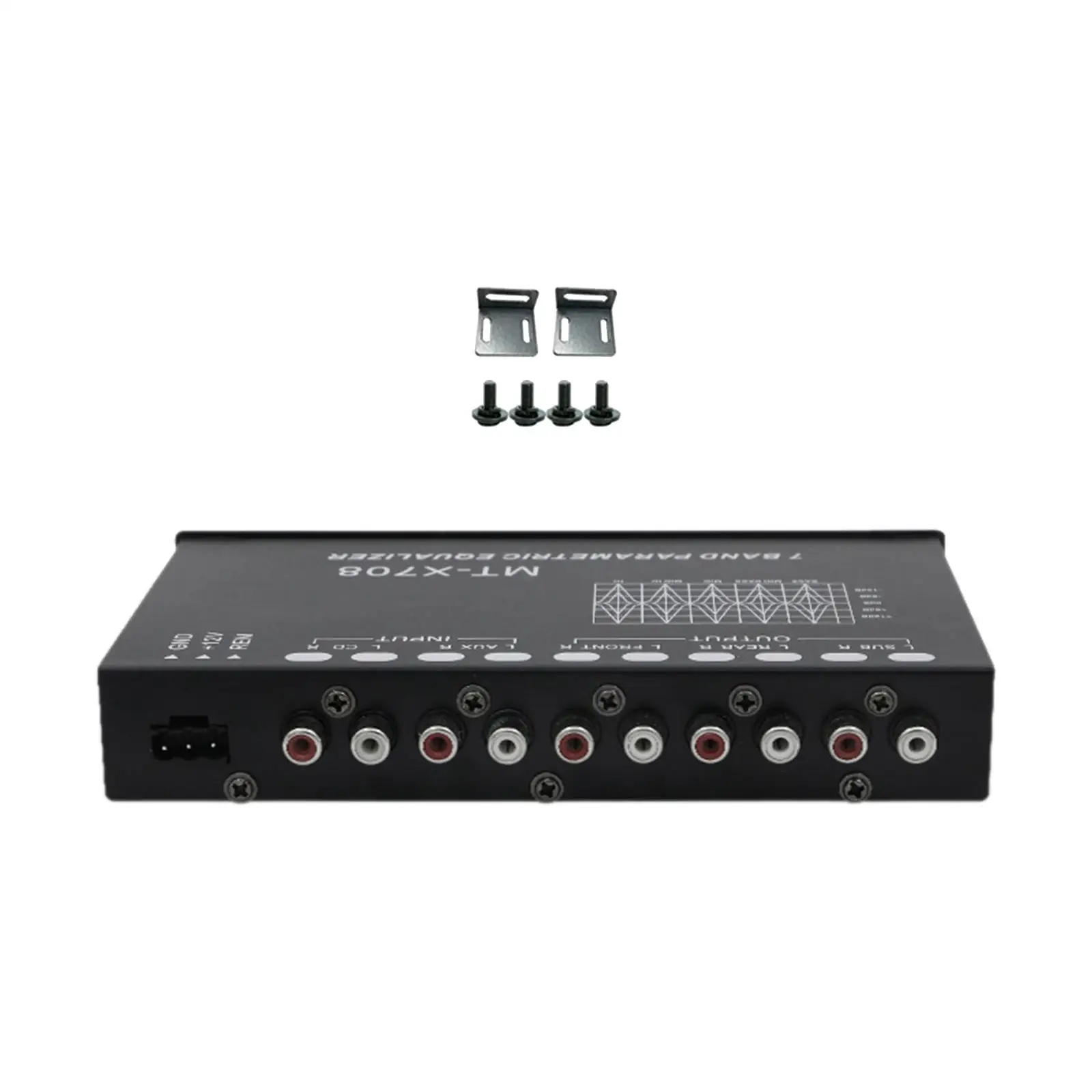 7 Band EQ Equalizer DC 12V Subwoofer Output Car Audio Crossover Amplifier for Improved Vehicle Music Quality