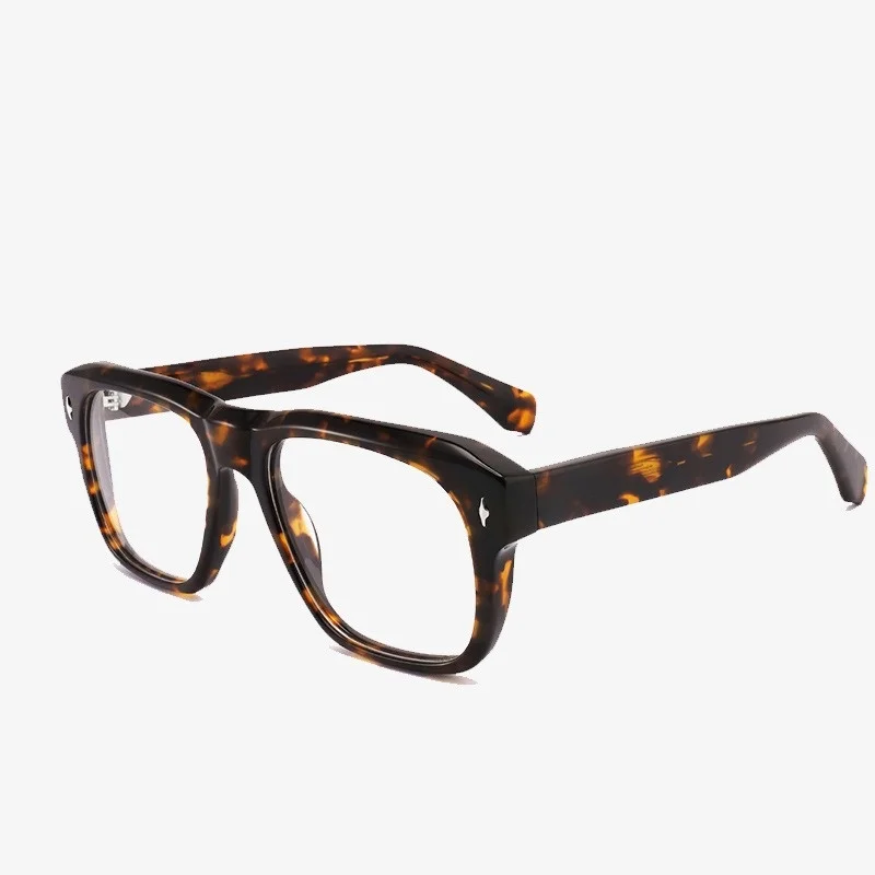 

Vintage Acetate Glasses Frame Men Square Prescription Myopia Eyeglasses Frame Women Retro Spectacles