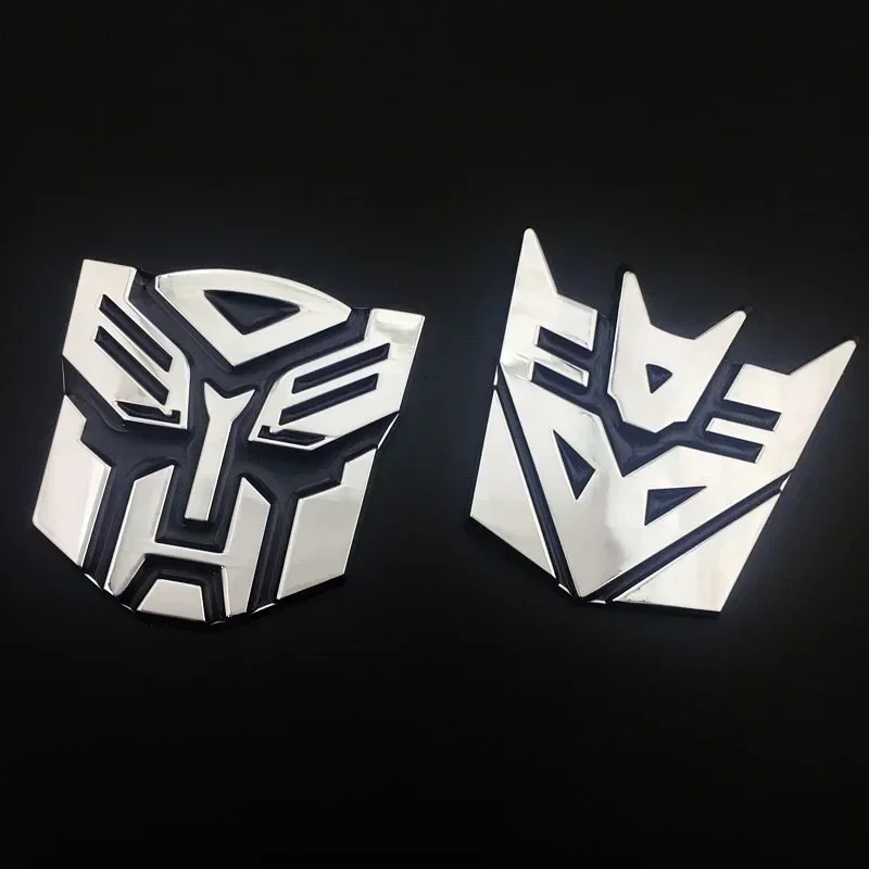 3D Metal Autobot Transformers Car Rear Boot Trunk Side Fender Emblem Badge Sticker Decals For Universal Car Styling Accessories