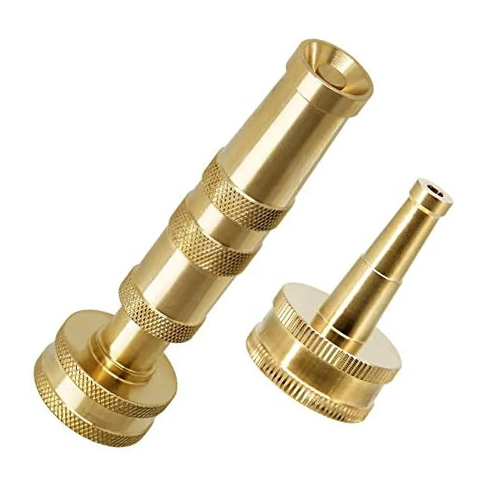 

Adjustable Heavy Duty Brass Garden Hose Nozzle with Leak Prevention and Maximum Pressure for Efficient Watering